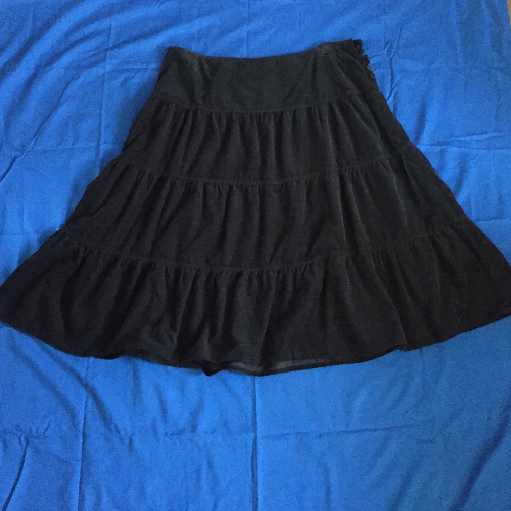 New York & Company black corduroy skirt